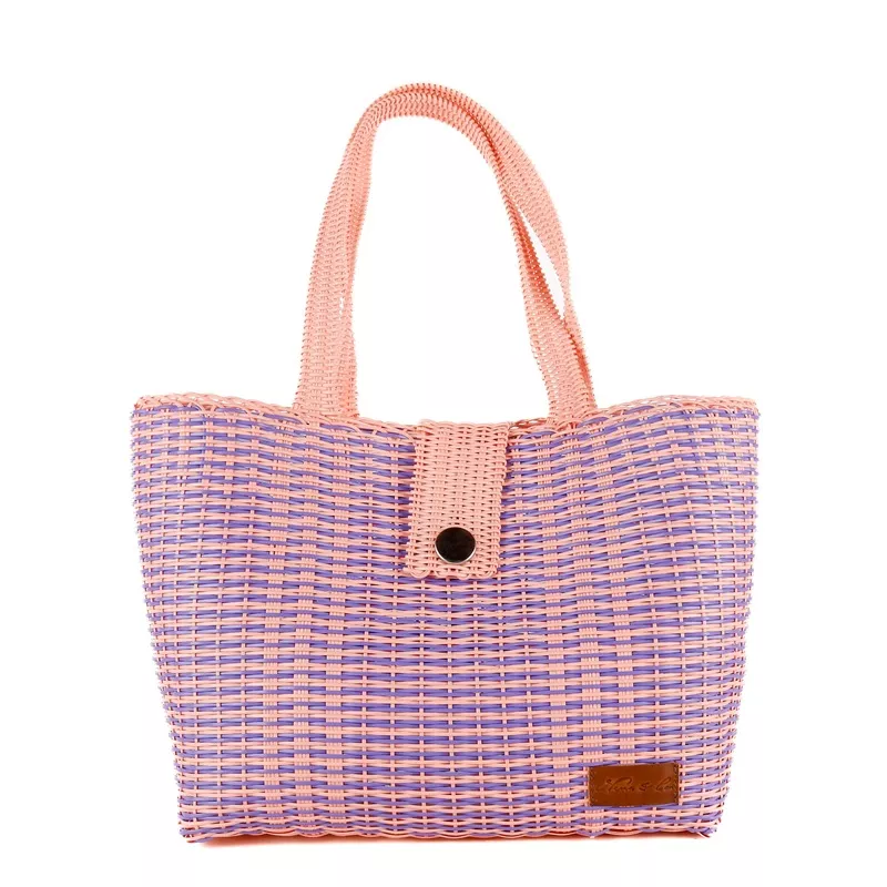 **CLOSEOUT** WOVEN UPCYCLED TOTE – LARGE – NO. 16119
