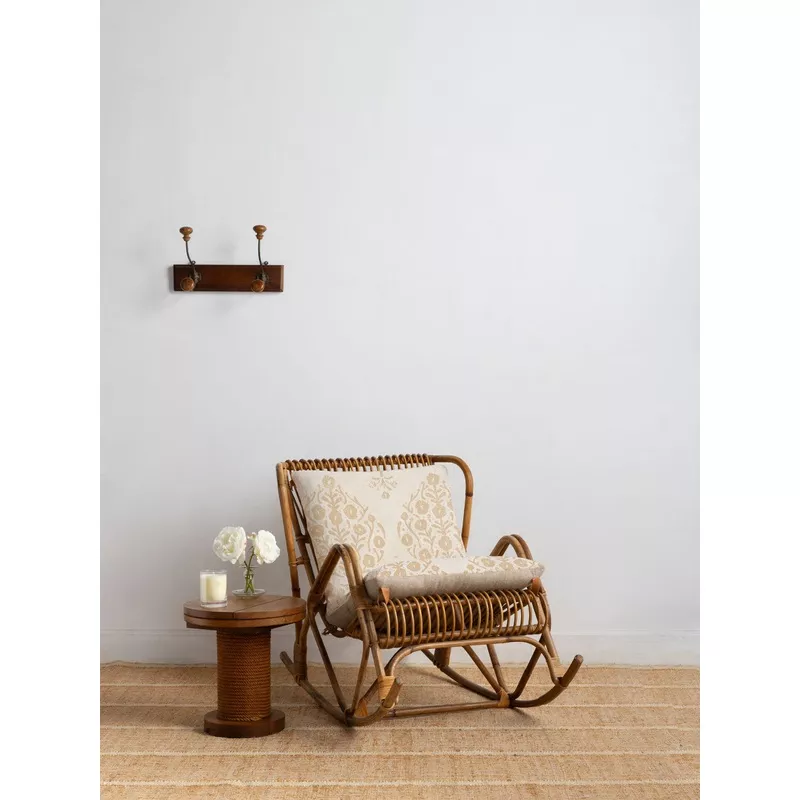‘Eleanor’ Linen Fabric by Sugar Paper – Honeycomb on White