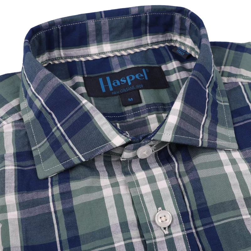 *** FINAL SALE *** Chartres Blue & Green Seersucker