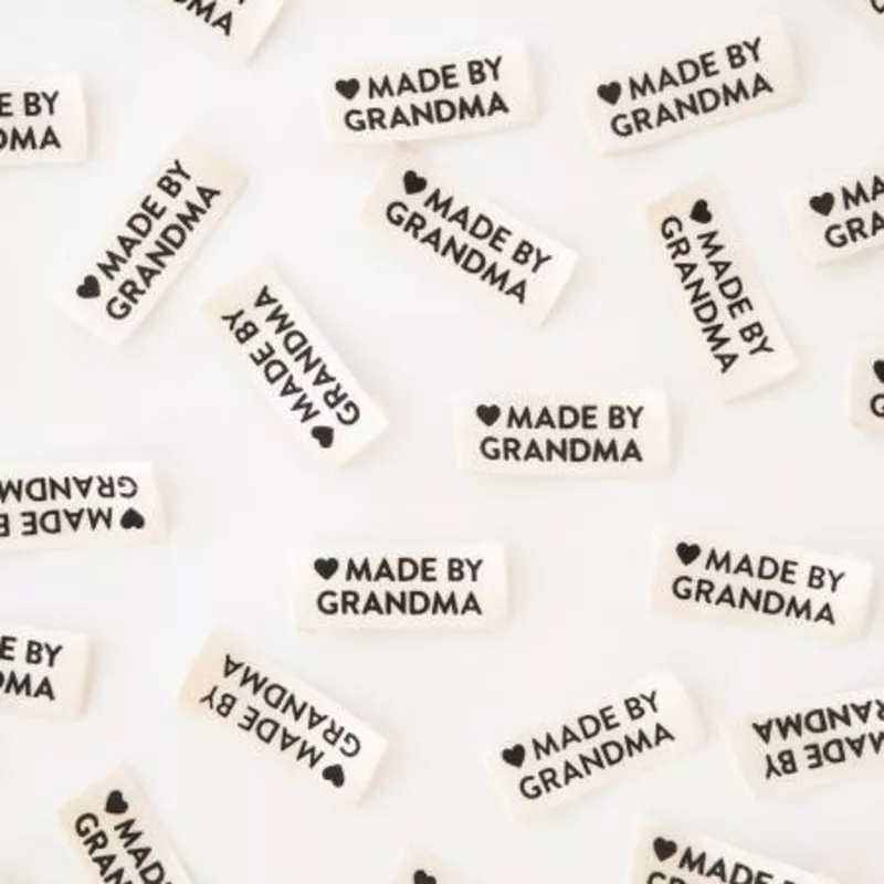 “Made by Grandma” Organic Cotton Quilt Labels