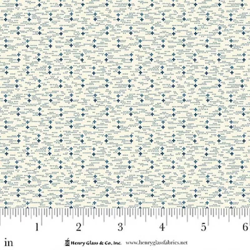*Pre-Order* Seasonal Shirtings | Blue Geometric Ditsy 2566-07