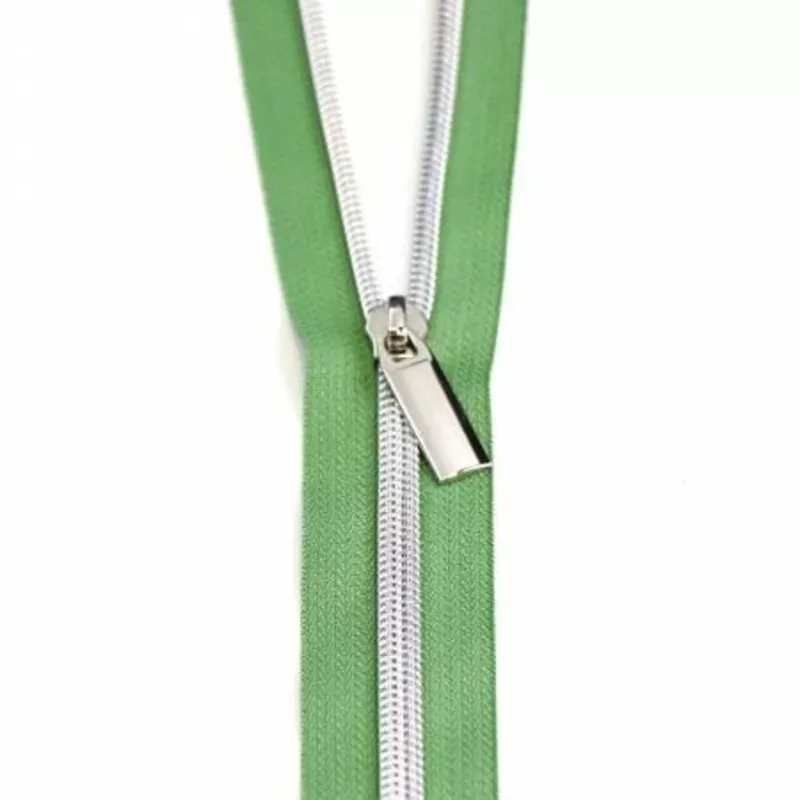Zippers by The Yard-Magnolia/Nickel ZBY5C46