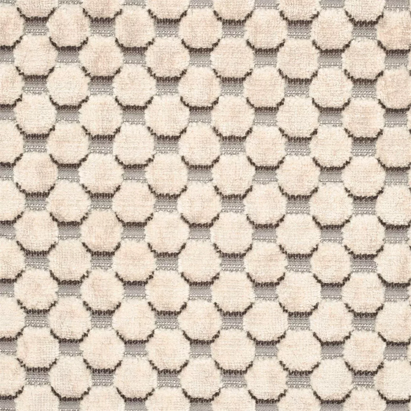 ZOFFANY Tespi Spot Fabric Spots Silver,Pearl - ZTSV332168